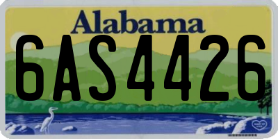 AL license plate 6AS4426
