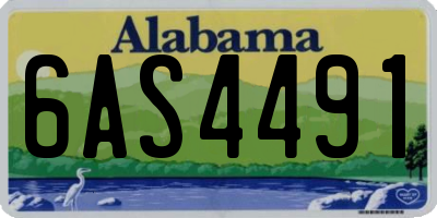 AL license plate 6AS4491