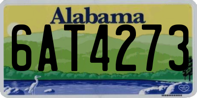 AL license plate 6AT4273