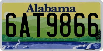 AL license plate 6AT9866