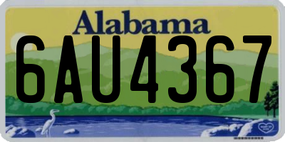 AL license plate 6AU4367