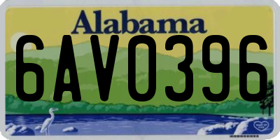 AL license plate 6AV0396