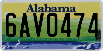 AL license plate 6AV0474