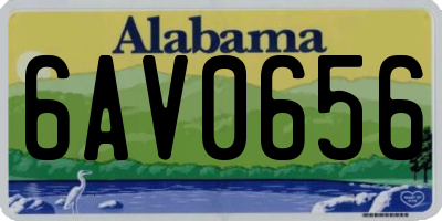 AL license plate 6AV0656
