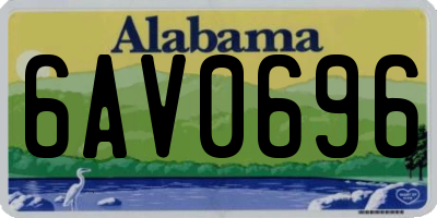 AL license plate 6AV0696