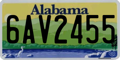 AL license plate 6AV2455