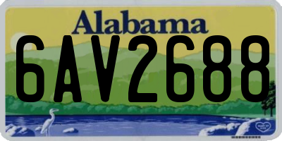 AL license plate 6AV2688