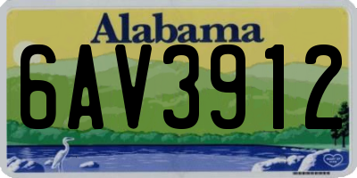 AL license plate 6AV3912