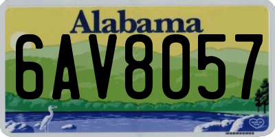 AL license plate 6AV8057