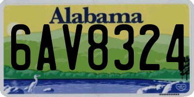 AL license plate 6AV8324