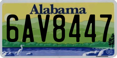AL license plate 6AV8447