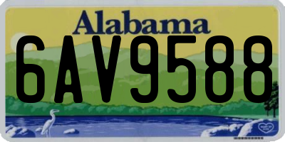 AL license plate 6AV9588