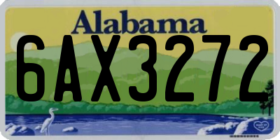 AL license plate 6AX3272