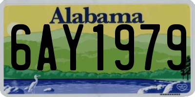 AL license plate 6AY1979