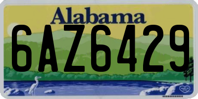 AL license plate 6AZ6429