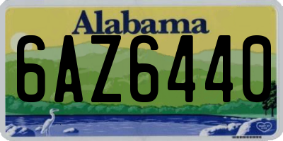 AL license plate 6AZ6440