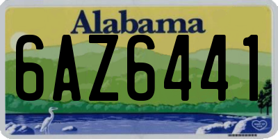 AL license plate 6AZ6441