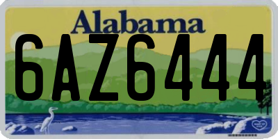 AL license plate 6AZ6444