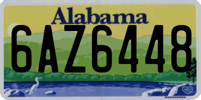 AL license plate 6AZ6448