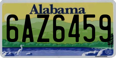 AL license plate 6AZ6459
