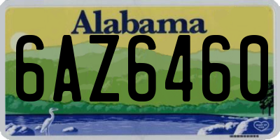 AL license plate 6AZ6460