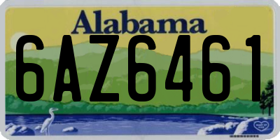 AL license plate 6AZ6461
