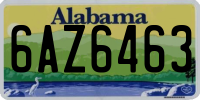 AL license plate 6AZ6463