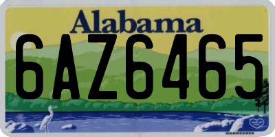 AL license plate 6AZ6465
