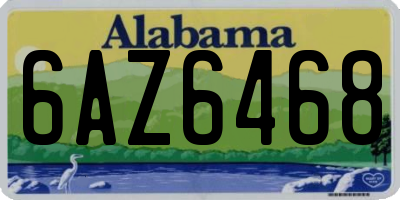 AL license plate 6AZ6468