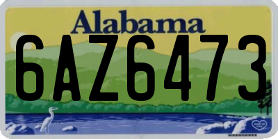 AL license plate 6AZ6473