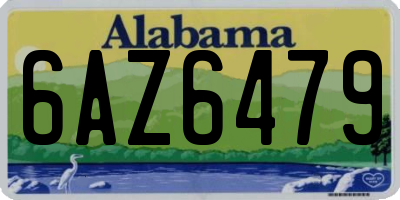 AL license plate 6AZ6479