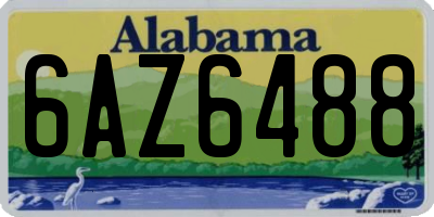 AL license plate 6AZ6488