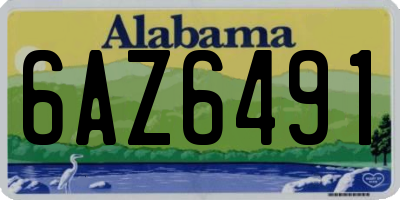 AL license plate 6AZ6491