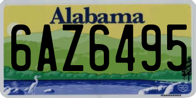 AL license plate 6AZ6495