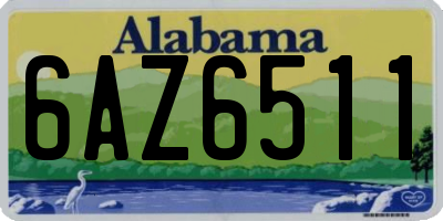 AL license plate 6AZ6511