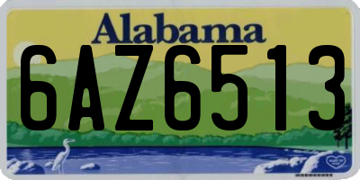AL license plate 6AZ6513