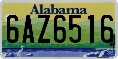 AL license plate 6AZ6516