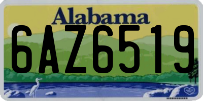 AL license plate 6AZ6519