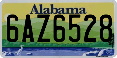 AL license plate 6AZ6528