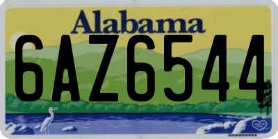 AL license plate 6AZ6544