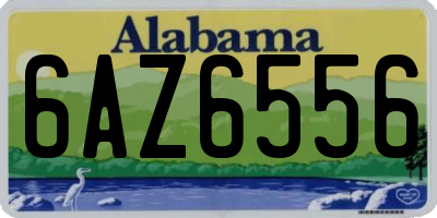AL license plate 6AZ6556