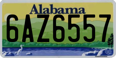 AL license plate 6AZ6557