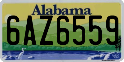AL license plate 6AZ6559