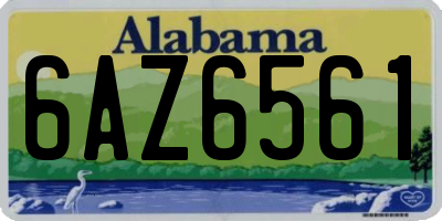 AL license plate 6AZ6561