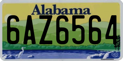 AL license plate 6AZ6564