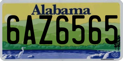 AL license plate 6AZ6565