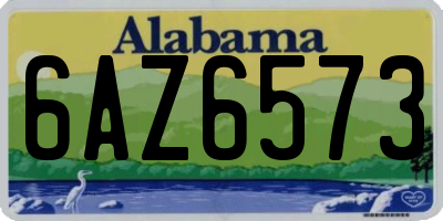 AL license plate 6AZ6573