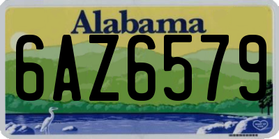 AL license plate 6AZ6579
