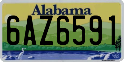 AL license plate 6AZ6591