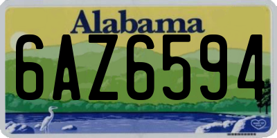 AL license plate 6AZ6594